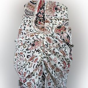 TWO-PIECE Veronica Beard blouse and skirt silk set